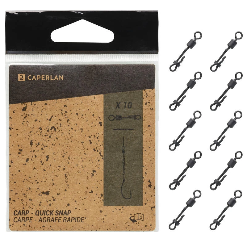 Émerillon Quick Swivel Snap X10 Pêche De La Carpe – Image 4