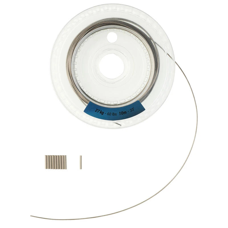 FIL D'ACIER TRESSÉ 10M 27KG PÊCHE EN MER – Image 2
