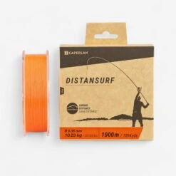 Fil PĂȘche En Surfcasting Orange DISTANSURF
