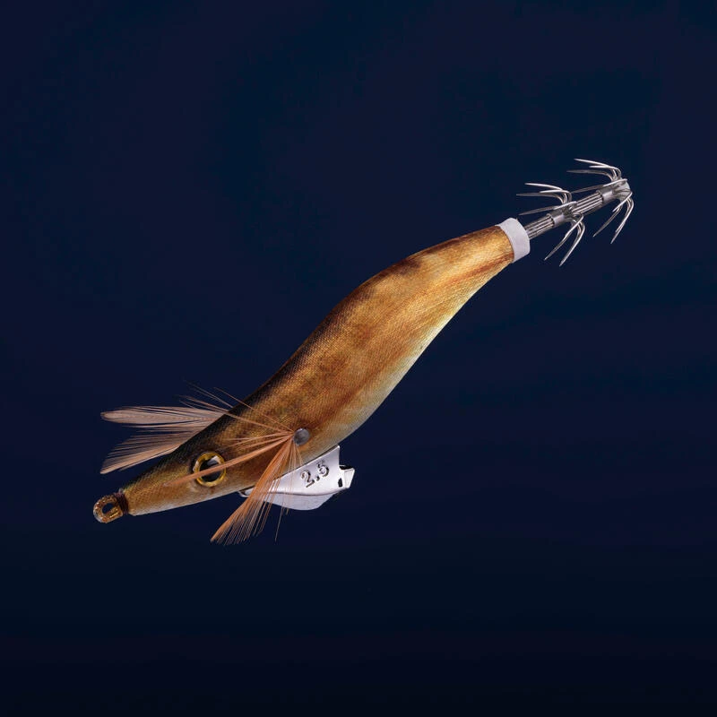 Turlutte Coulante Shallow EBIKA 2.5/105 Doré Chinchard Pêche Seiches/calamars – Image 2