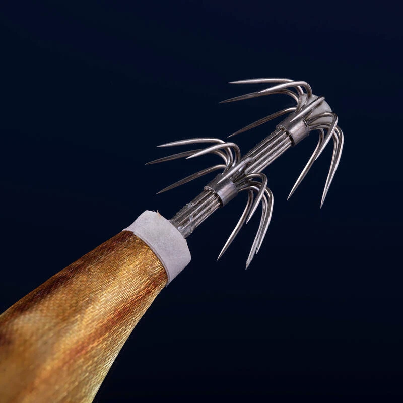 Turlutte Coulante Shallow EBIKA 2.5/105 Doré Chinchard Pêche Seiches/calamars – Image 4